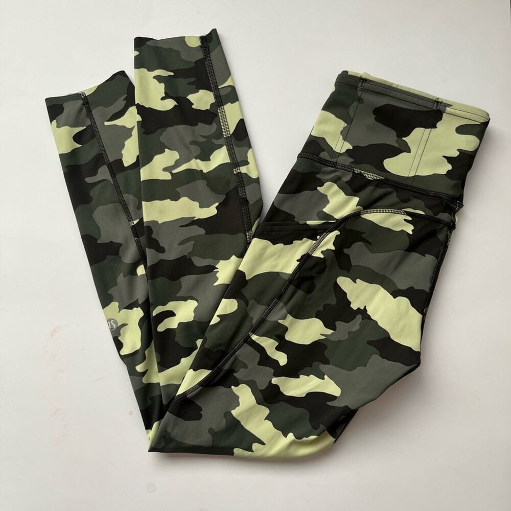 Lululemon fast and free heritage 365 camo leggings tights 4